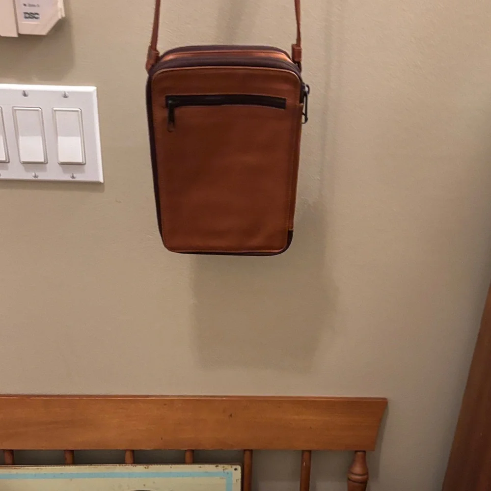 Brown Leather Crossbody Bag